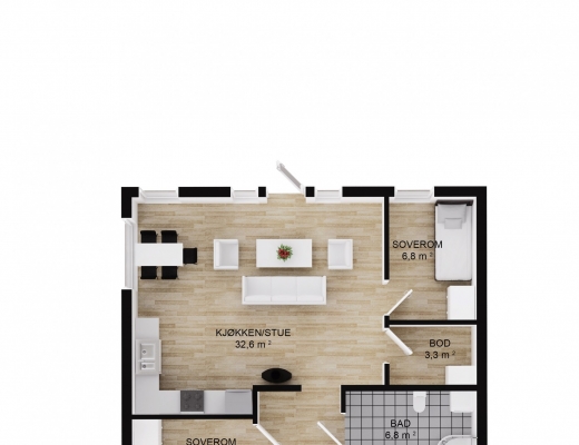 PLAN 1 - MAUKEN - FERDIGHUS