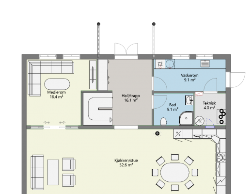 HJERTTIND - PLAN 1 - FERDIGHUS AS