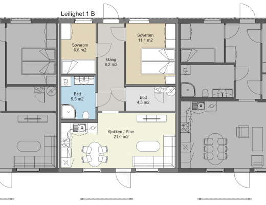 MOEGGA - PLAN 1 B - FERDIGHUS AS