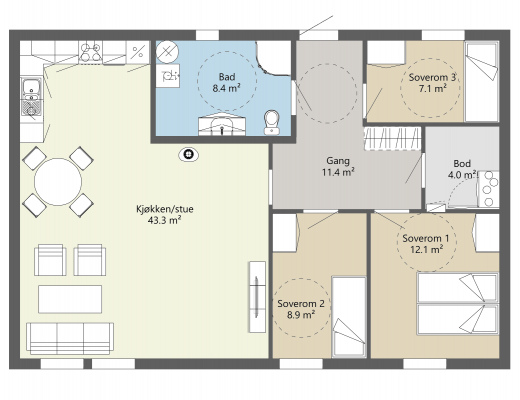 SKALAND - PLAN - FERDIGHUS AS